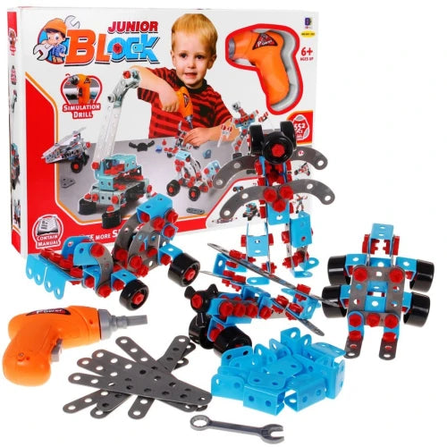 Radošs konstruktors 10in1 "Junior Block", 552 detaļas
