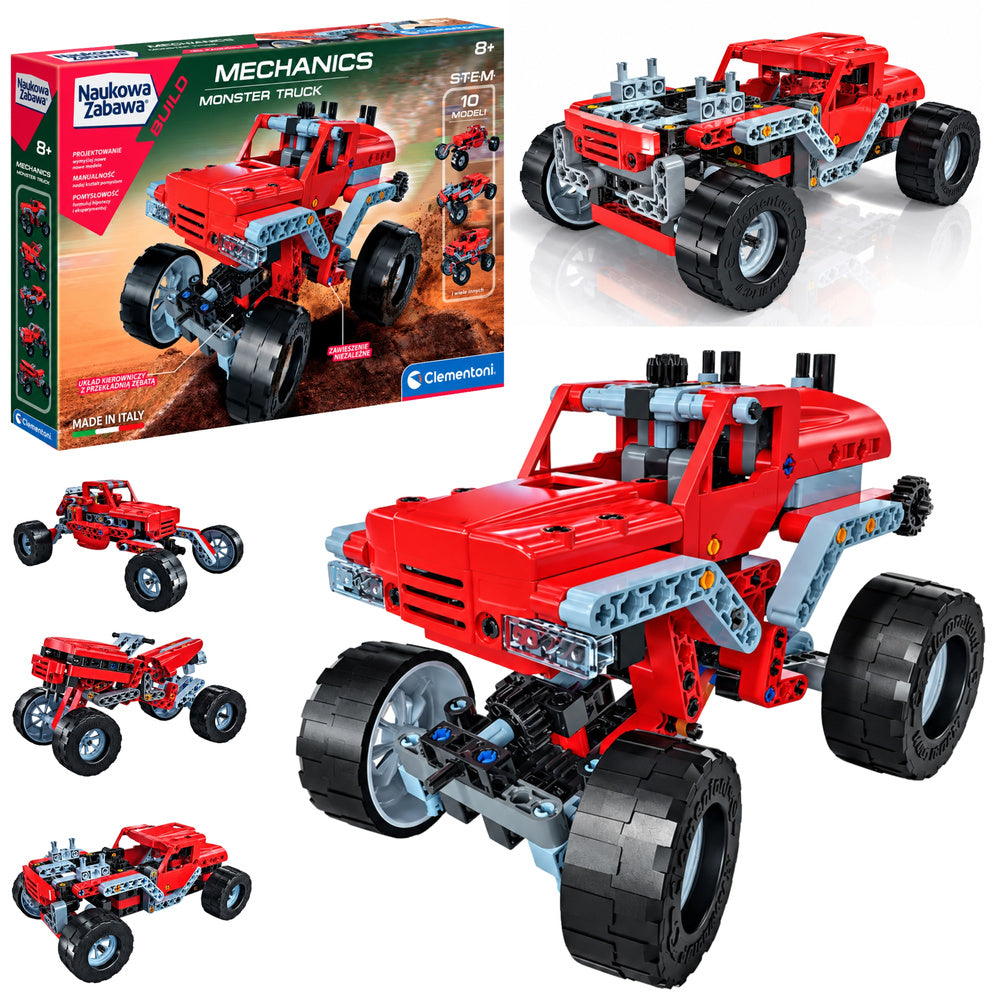 Clementoni Mehānikas laboratorija Monster Truck konstruktors ar 10 modeļiem bērniem no 8 gadiem