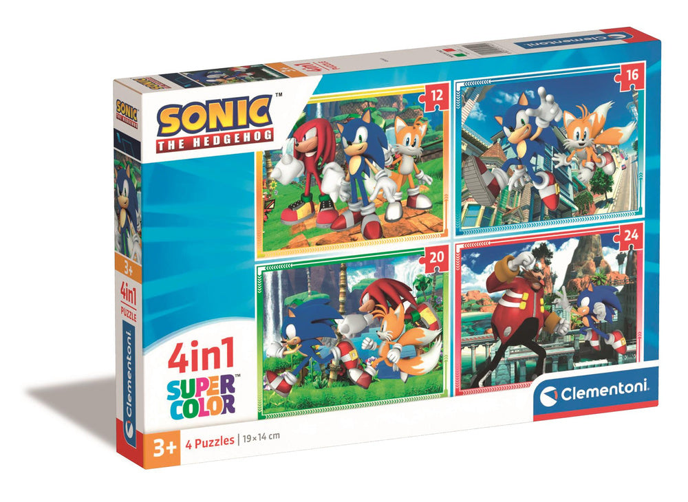 Puzle 4in1 Super Color SONIC – Clementoni – MiniSmaidiņš
