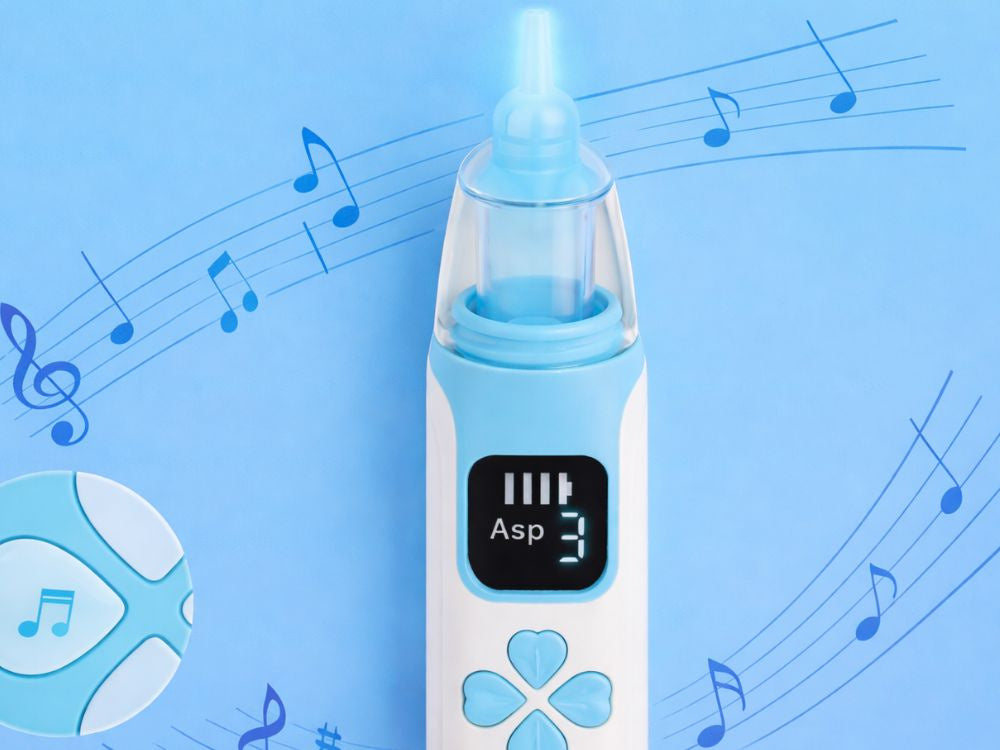 Elektriskais deguna aspirators ar displeju un melodijām