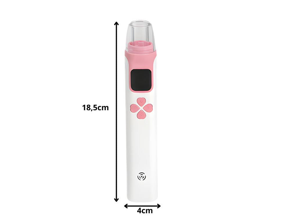 Elektriskais deguna aspirators bērniem — izmēri 18,5 × 4 cm