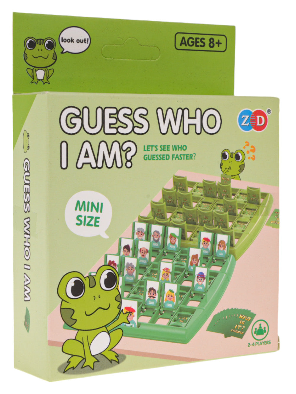 Galda spēle Guess Who I Am mini izmērā zaļā iepakojumā