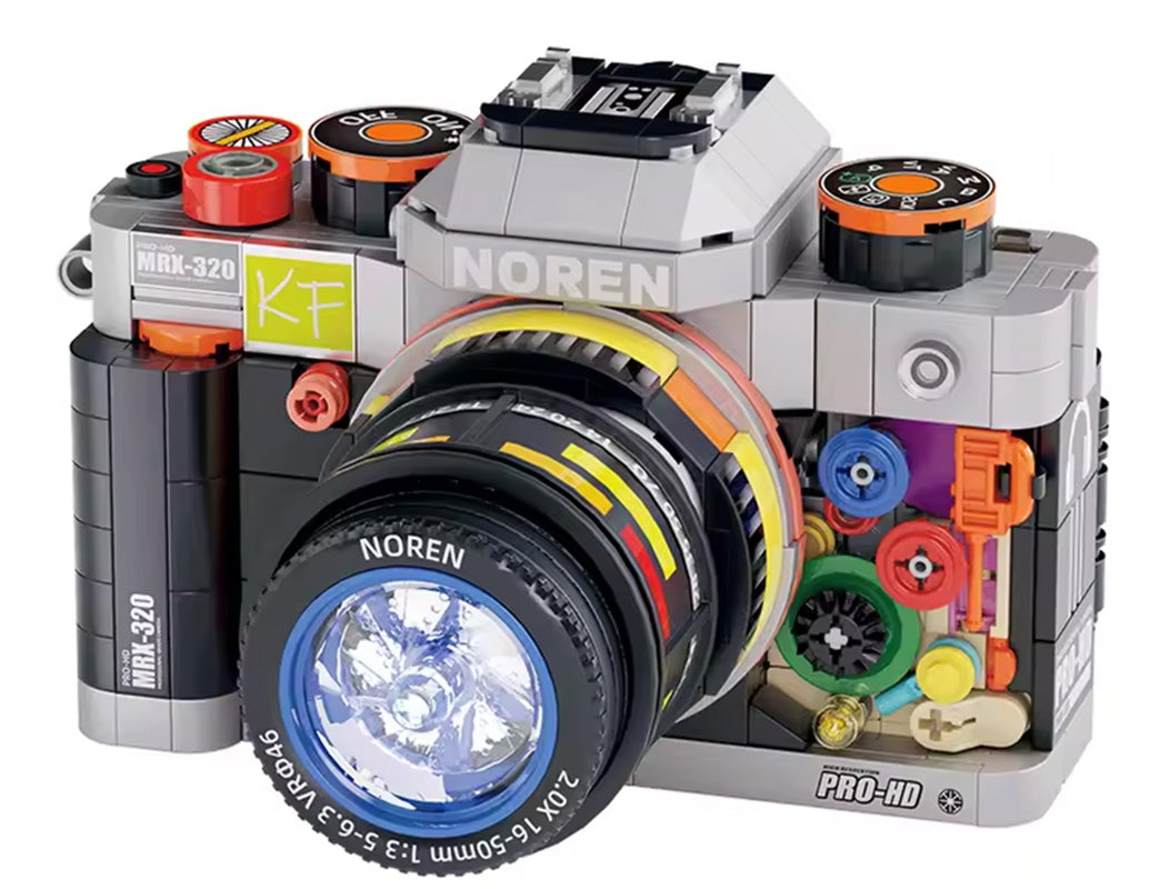 Konstruktors fotoaparāts MRX-320 ar gaismas objektīvu, skats no priekšpuses