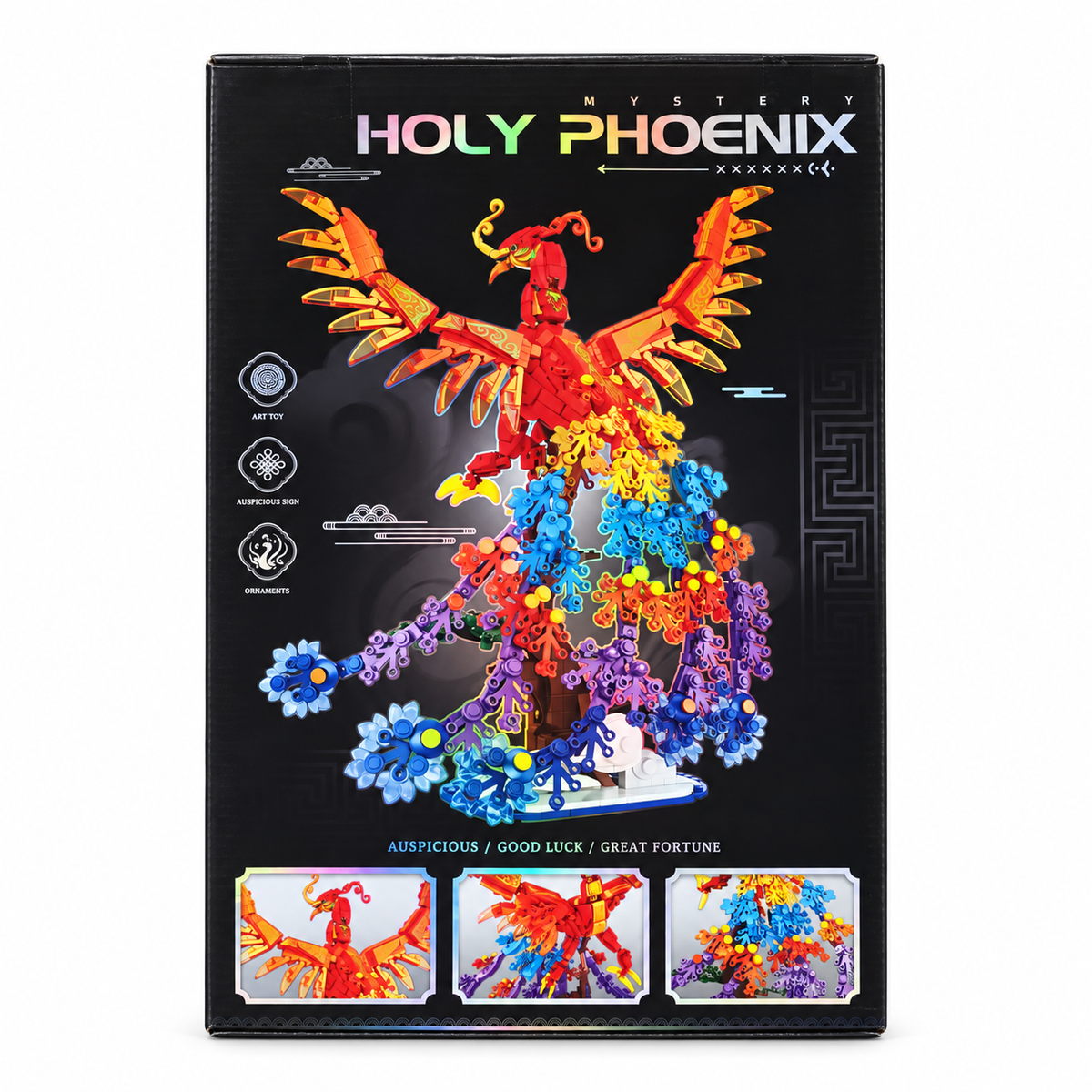 Konstruktors Fēnikss “Holy Phoenix”, 969 detaļas, iepakojuma aizmugure