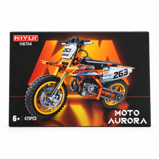 Konstruktors motocikls Moto Aurora, 475 detaļas, KIYU H8704