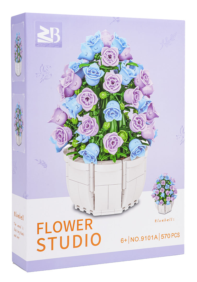Konstruktors ziedu pušķis podiņā Flower Studio, 570 detaļas