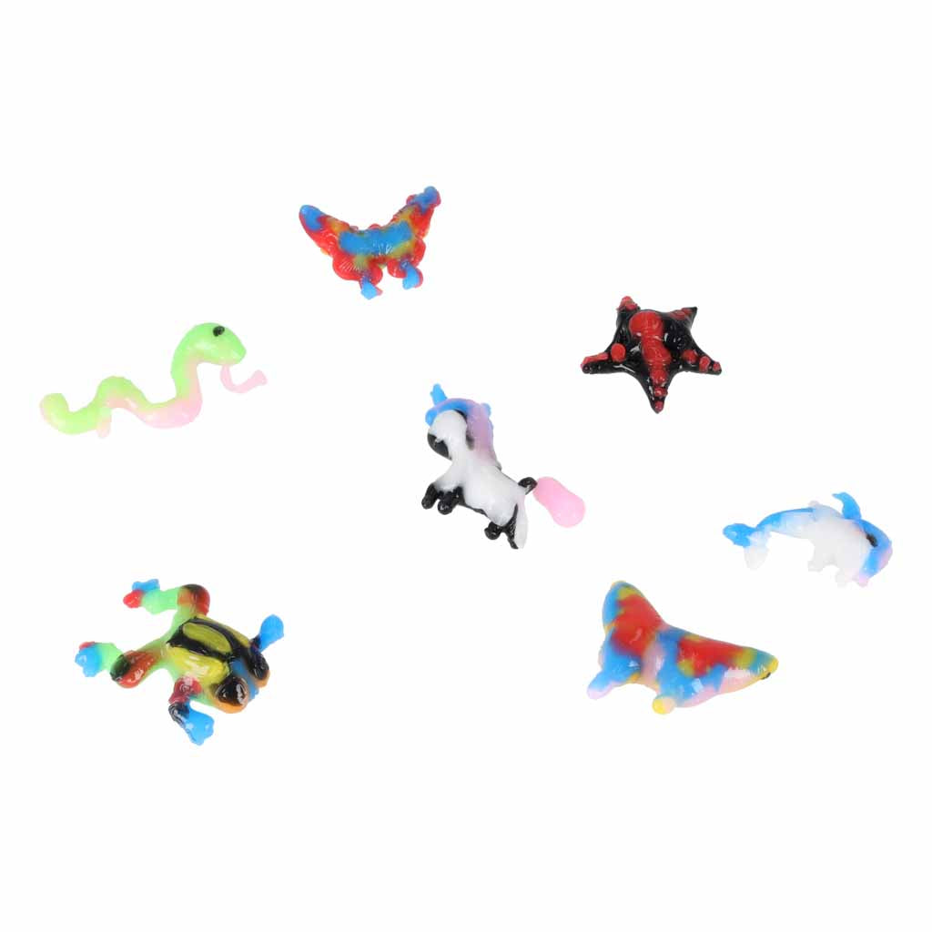 Krāsainas 3D slaima dzīvnieku figūriņas