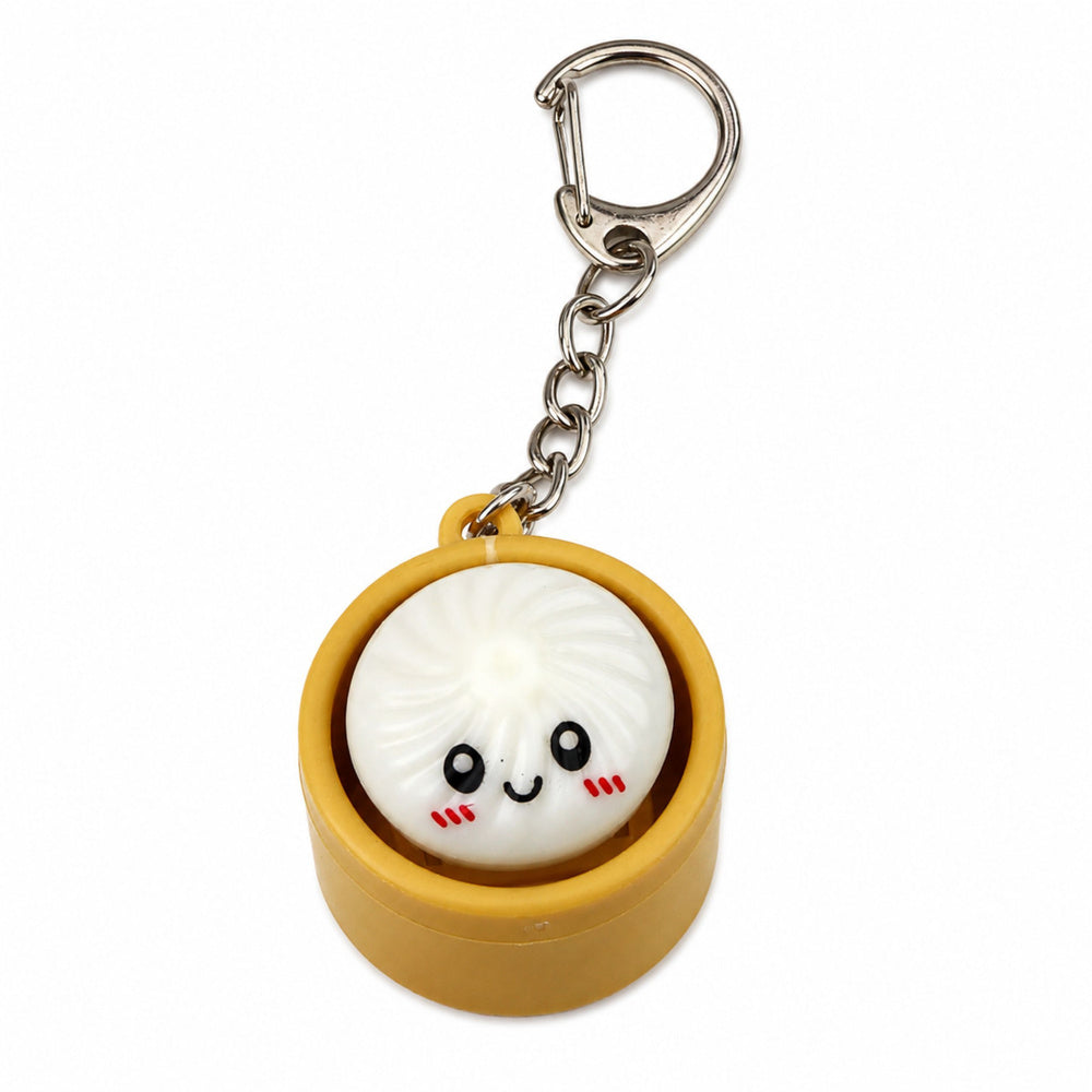 LED piekariņš ar smaidošu pelmeni groziņā un metāla karabīni