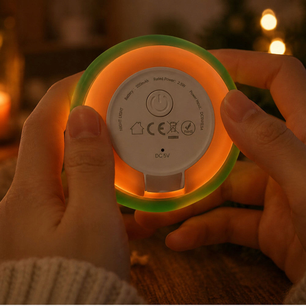 LED Ziemassvētku eglītes apakša ar ieslēgšanas pogu un 1200 mAh akumulatoru