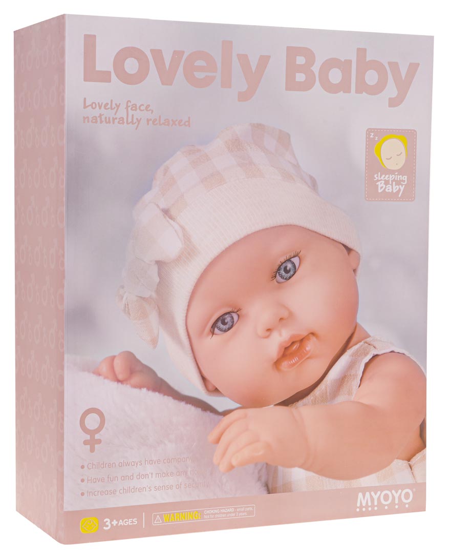 Lellīte bēbis Lovely Baby, 3+, dāvanu iepakojumā