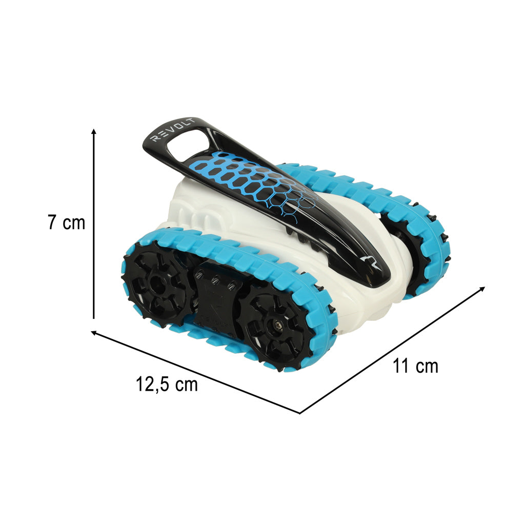 Bezsceļu rc auto ar ķēdēm izmēri 7cm x12,5cm zz cm