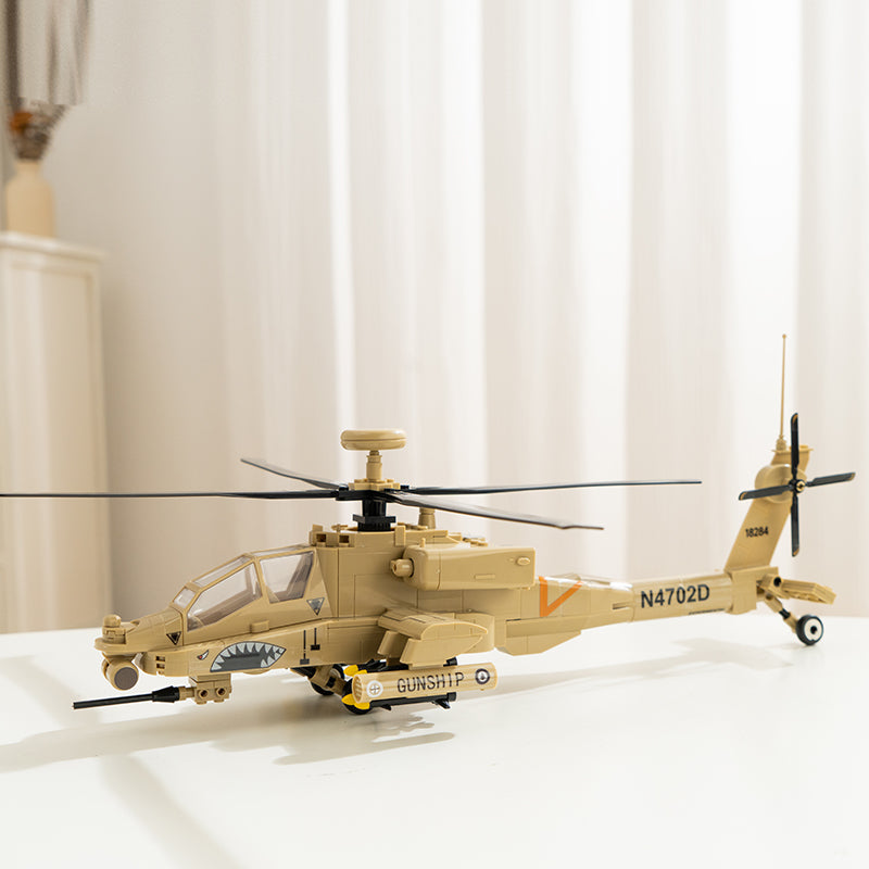 Militārā helikoptera AH-64 Apache konstruktors Wange — sānskats
