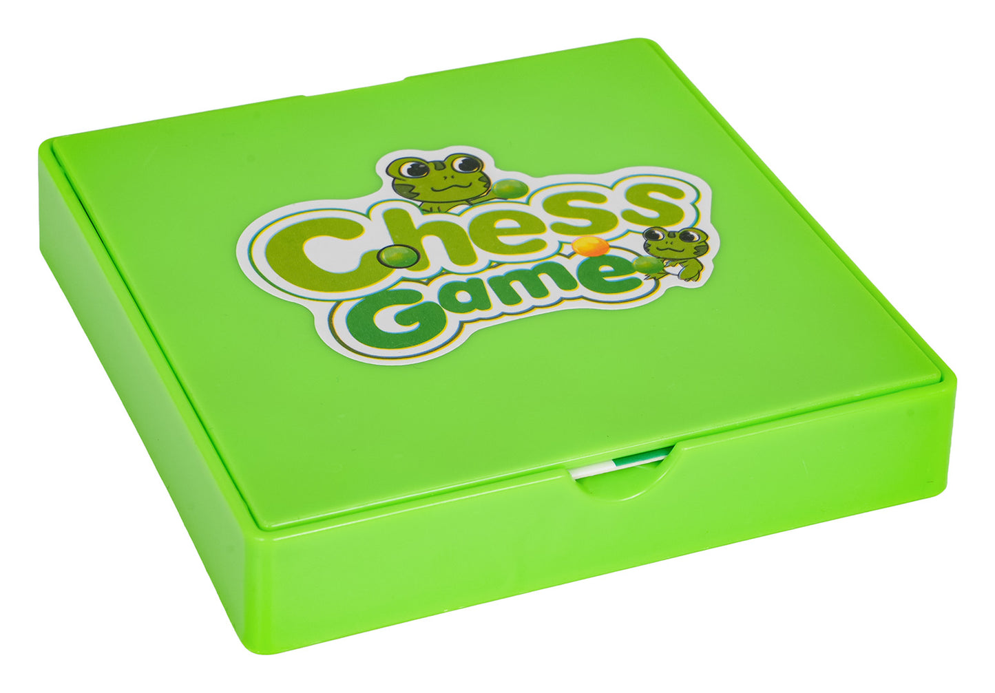 Mini šaha spēles “Chess Game” zaļā plastmasas kastīte ar vāciņu