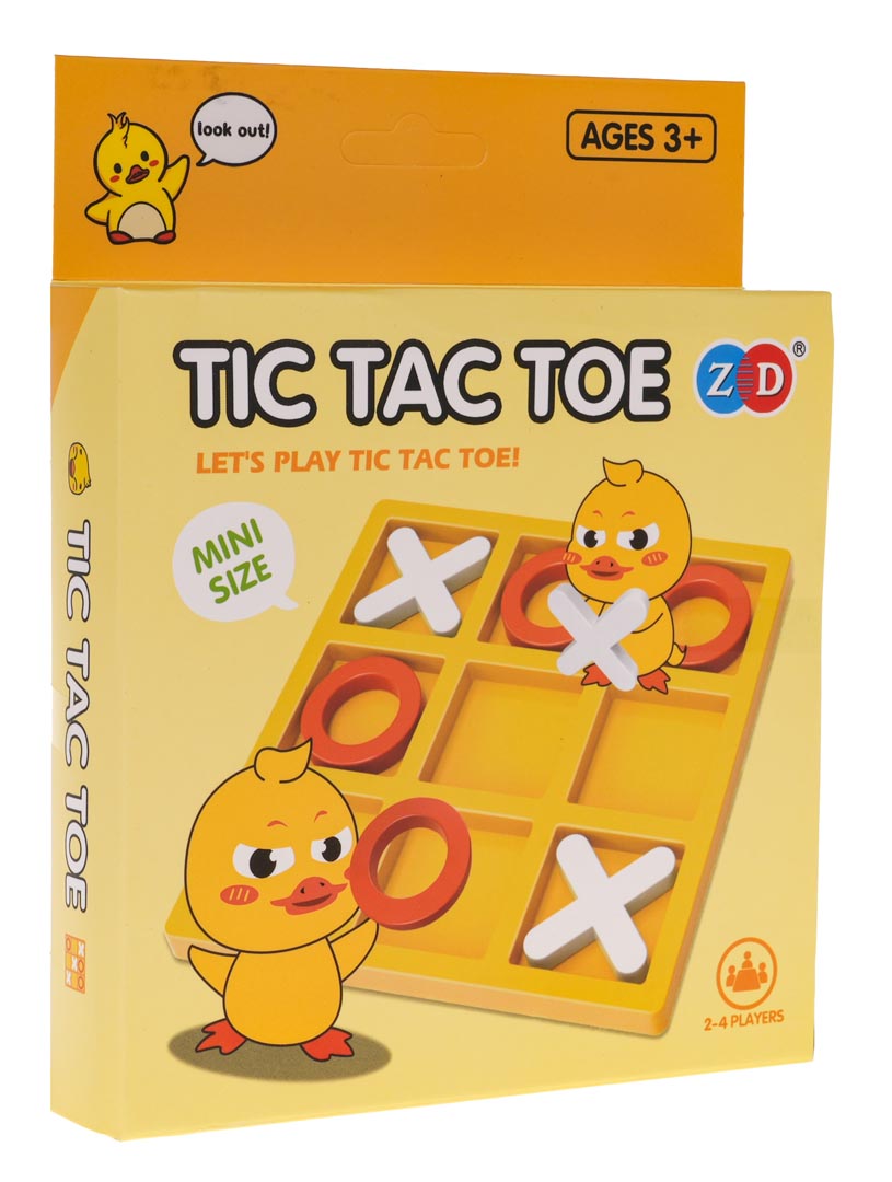 Mini spēle “Desas” (Tic Tac Toe) bērniem, dzeltena versija, 3+