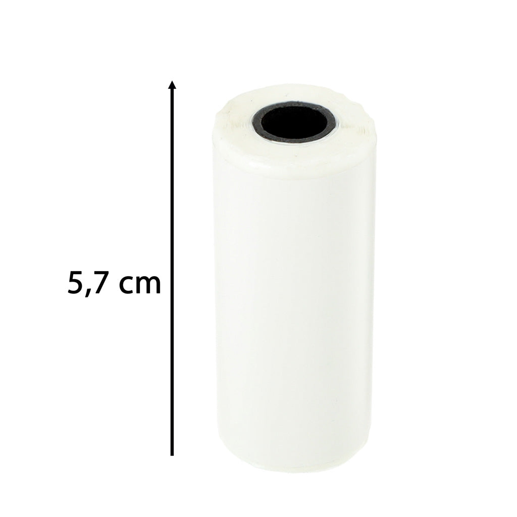 Pašlīmējošs termopapīra rullis mini termoprinterim, platums 5,7 cm