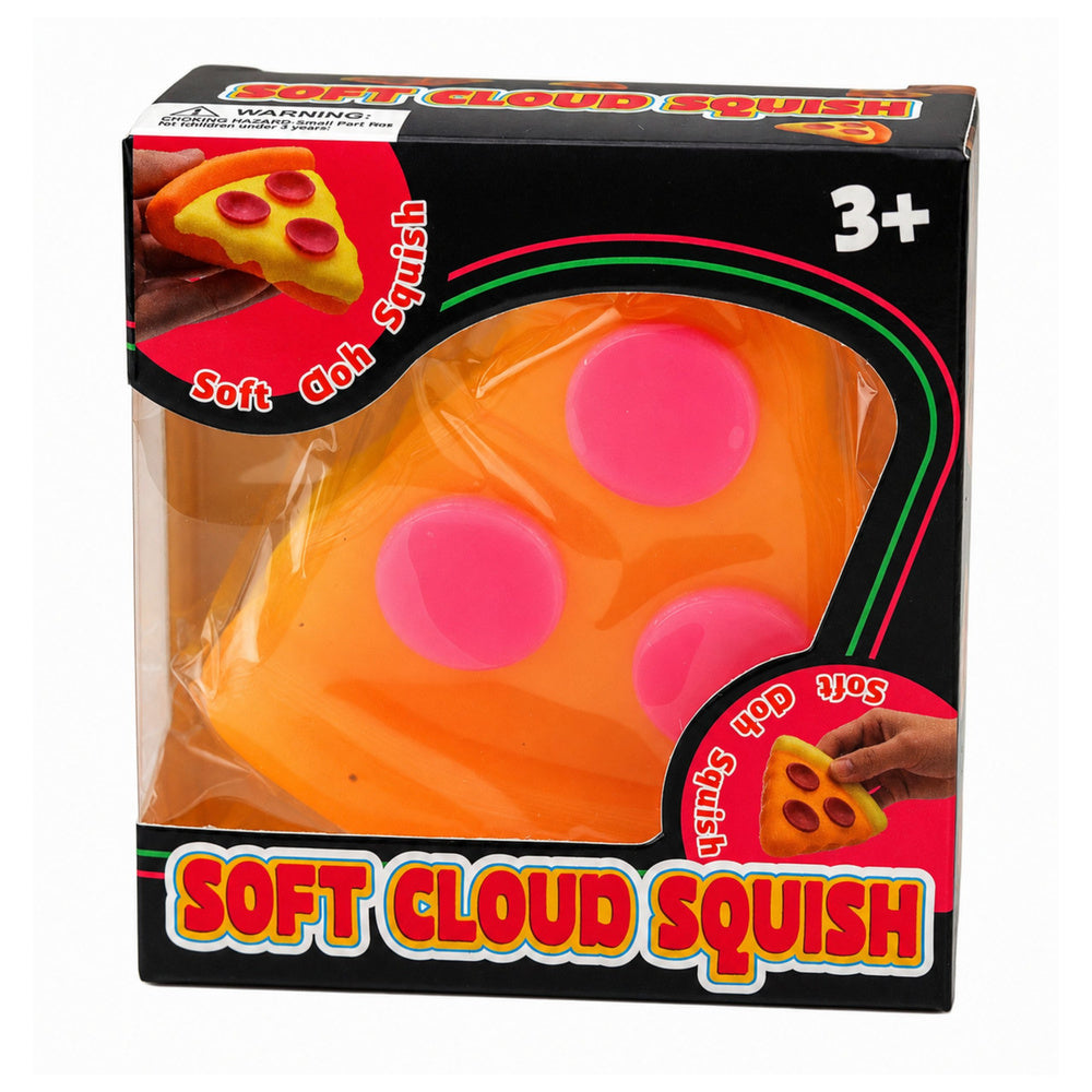 Picas šķēles formas antistresa squishy rotaļlieta iepakojumā