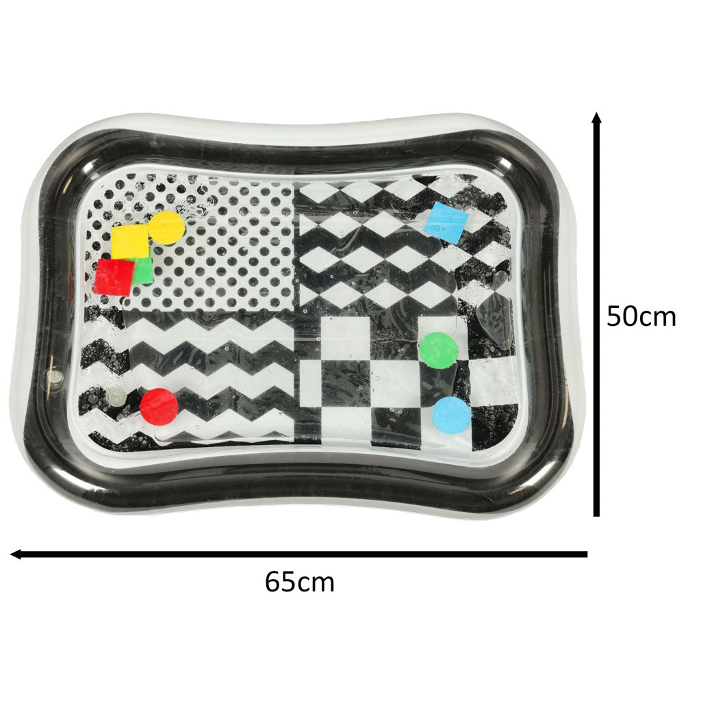 Piepūšams sensorais ūdens paklājiņš zīdaiņiem, izmērs 65 × 50 cm