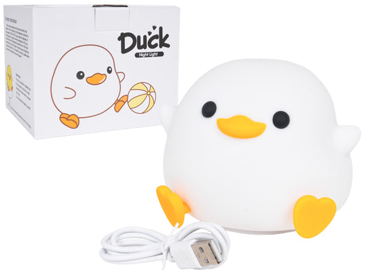 Silikona pīlēna LED naktslampiņa ar USB-C kabeli un kasti