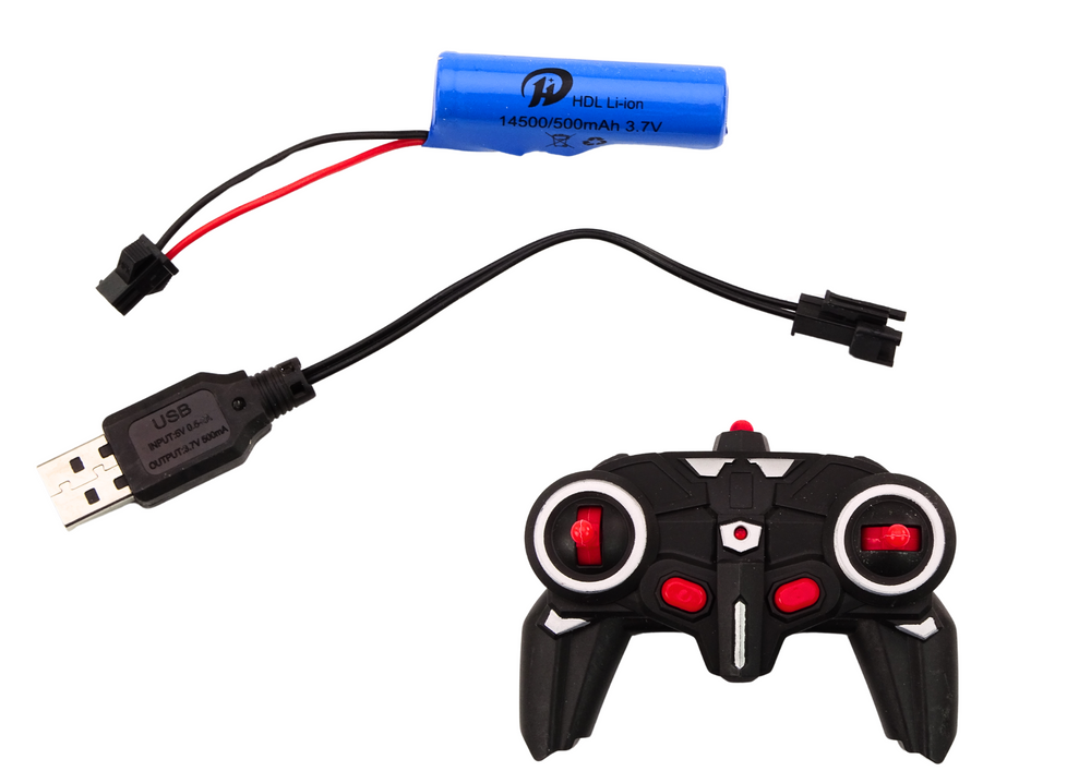 Tālvadības automašīna 1:18 Drift 360° ar gaismām un skaņu – sarkana (6+)