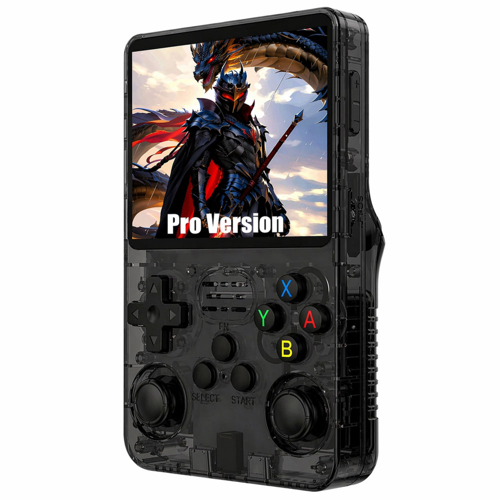 R36S pārnēsājama retro spēļu konsole IPS , melna