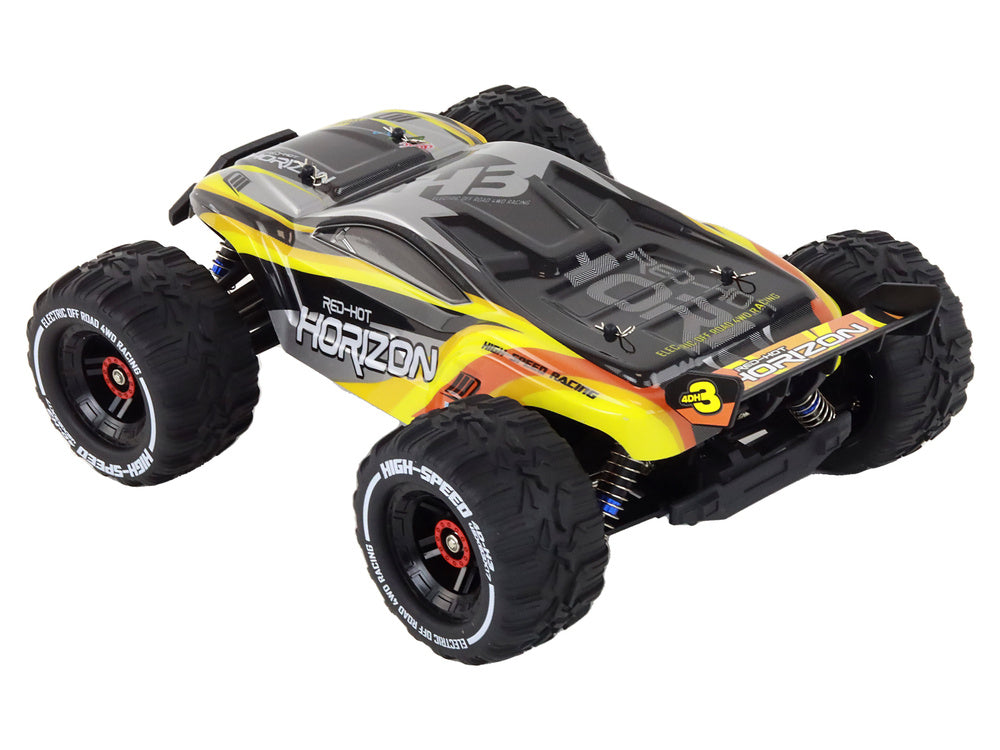 Rabbits RC bezceļu auto 4WD (dzeltens) 2.4GHz – līdz 30 km/h, 1400 mAh (14+)