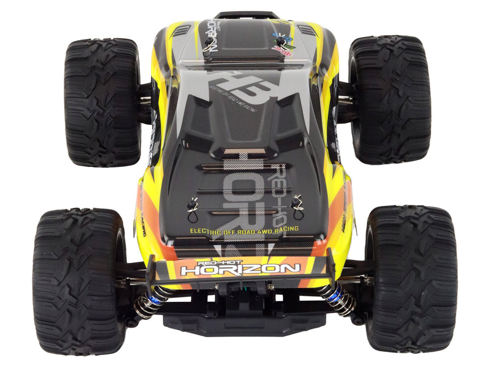 Rabbits RC bezceļu auto 4WD (dzeltens) 2.4GHz – līdz 30 km/h, 1400 mAh (14+)