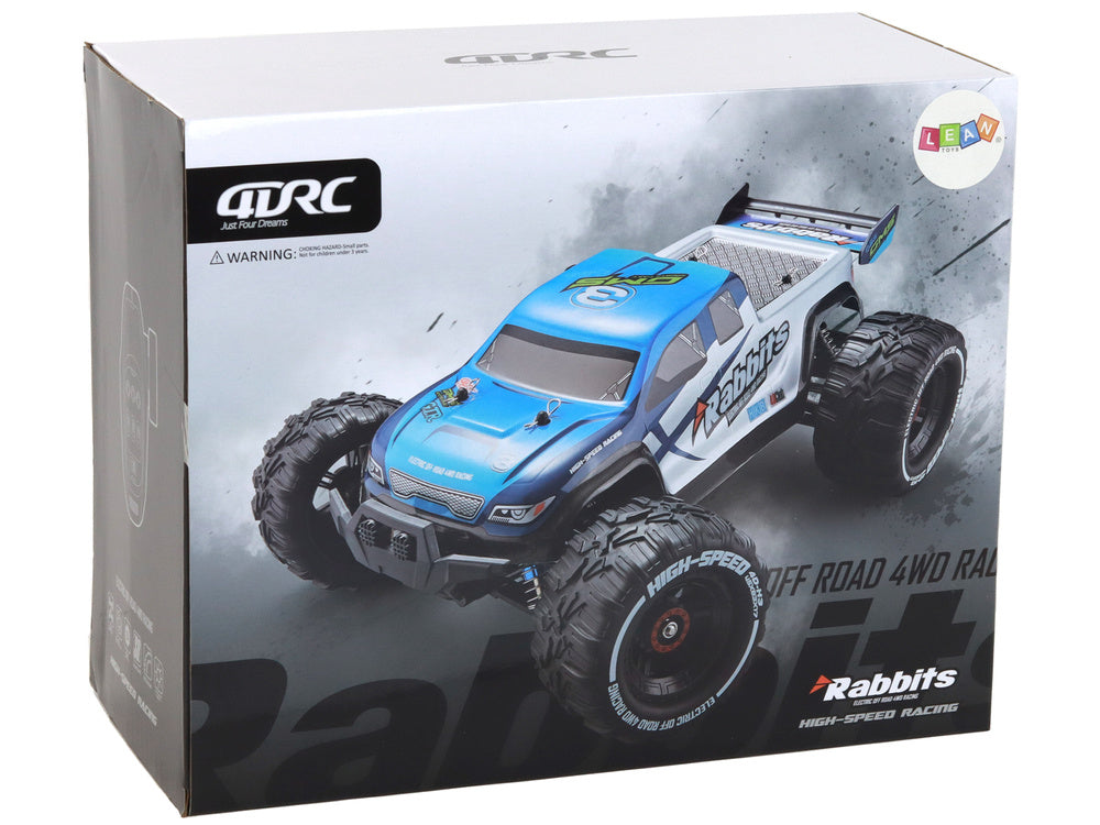 Rabbits RC bezceļu auto 4WD (dzeltens) 2.4GHz – līdz 30 km/h, 1400 mAh (14+)