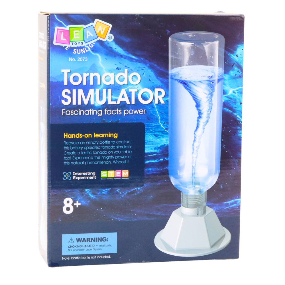 Izglītojošs tornado simulators bērniem – Tornado DIY eksperiments (8+)