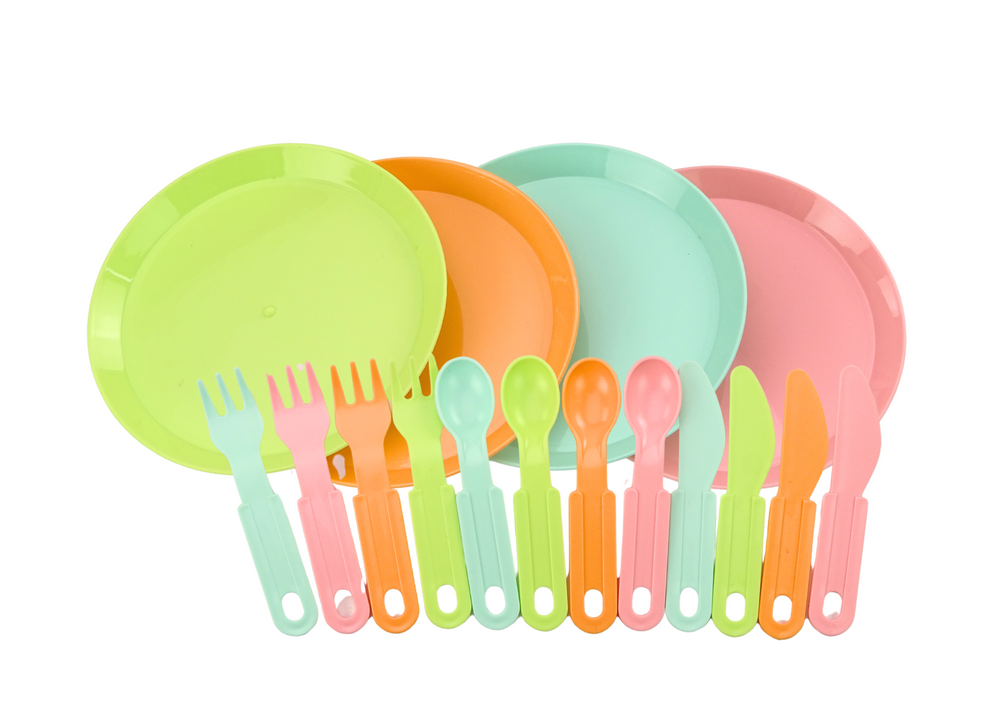 🥗 Augļu un salātu smalcināšanas rotaļu komplekts bērniem – 25 detaļas