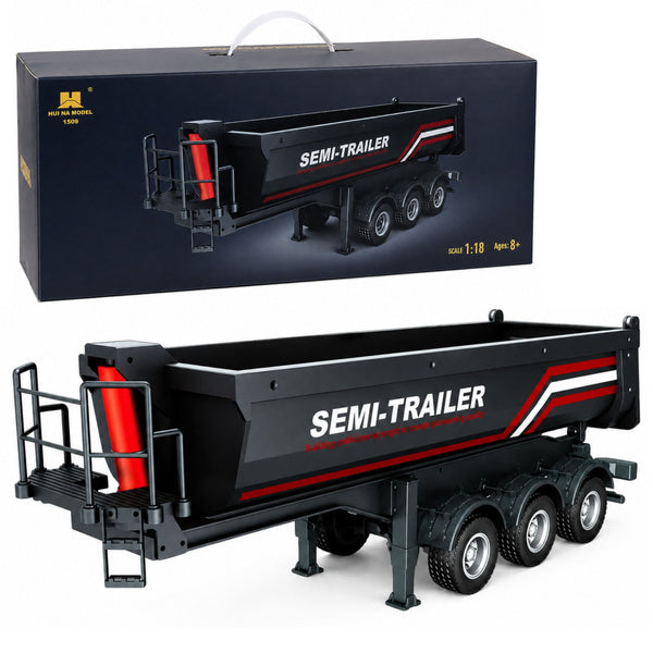 RC pašizgāzēja piekabe Huina 1509 priekš Scania 1501, 1:18