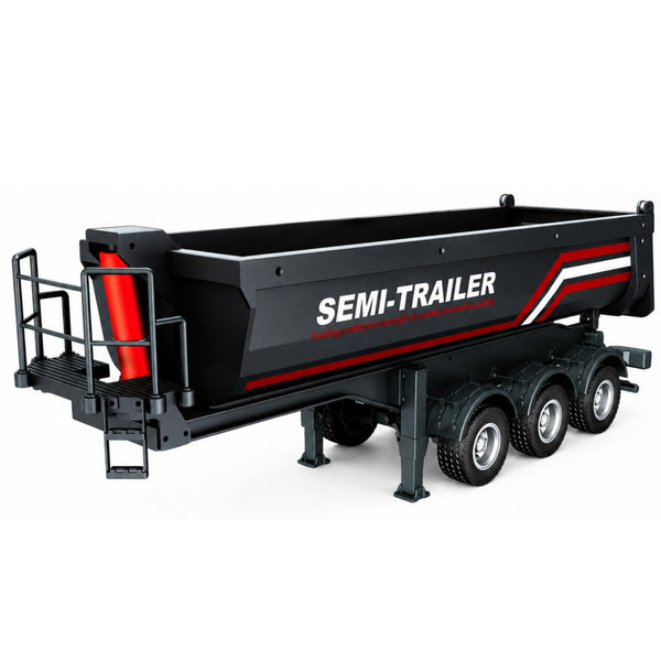 RC pašizgāzēja piekabe Huina 1509 priekš Scania 1501, 1:18