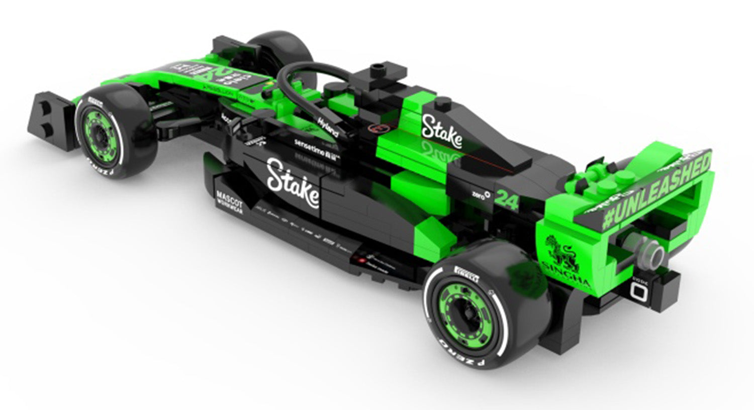 RASTAR Stake F1 Team KICK Sauber C44 konstruktora modelis no aizmugures