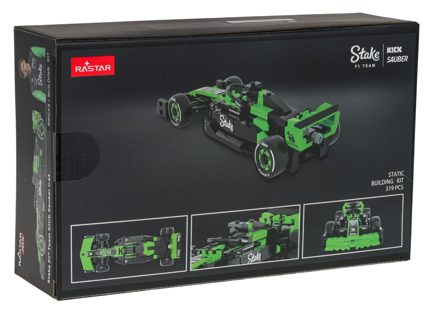 RASTAR Stake F1 Team KICK Sauber C44 konstruktora komplekta iepakojums ar 319 detaļām