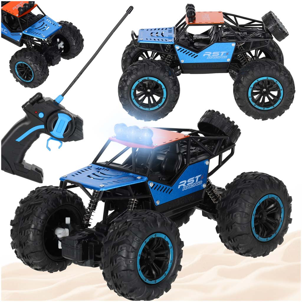 RC apvidus auto Climbing Rover ar lieliem riteņiem un LED gaismām, 2.4 GHz”