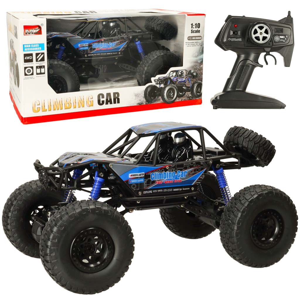 RC bezceļu auto Climbing Car 1:10 ar 4WD piedziņu un lielām gumijas riepām