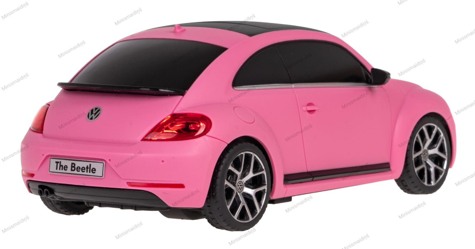 Rozā tālvadības rotaļu automašīna Volkswagen Beetle