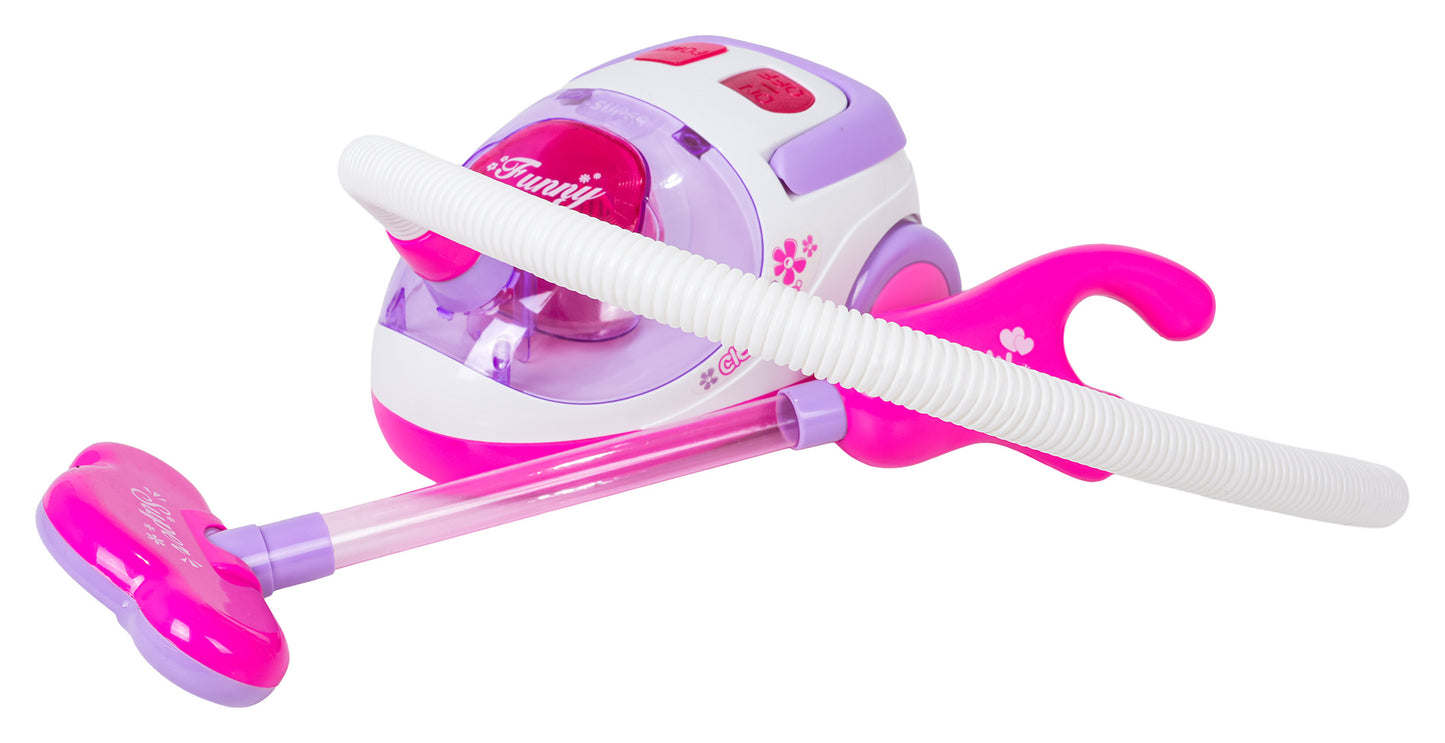 Rotaļlietu putekļsūcējs bērniem rozā un violetā krāsā, 3+