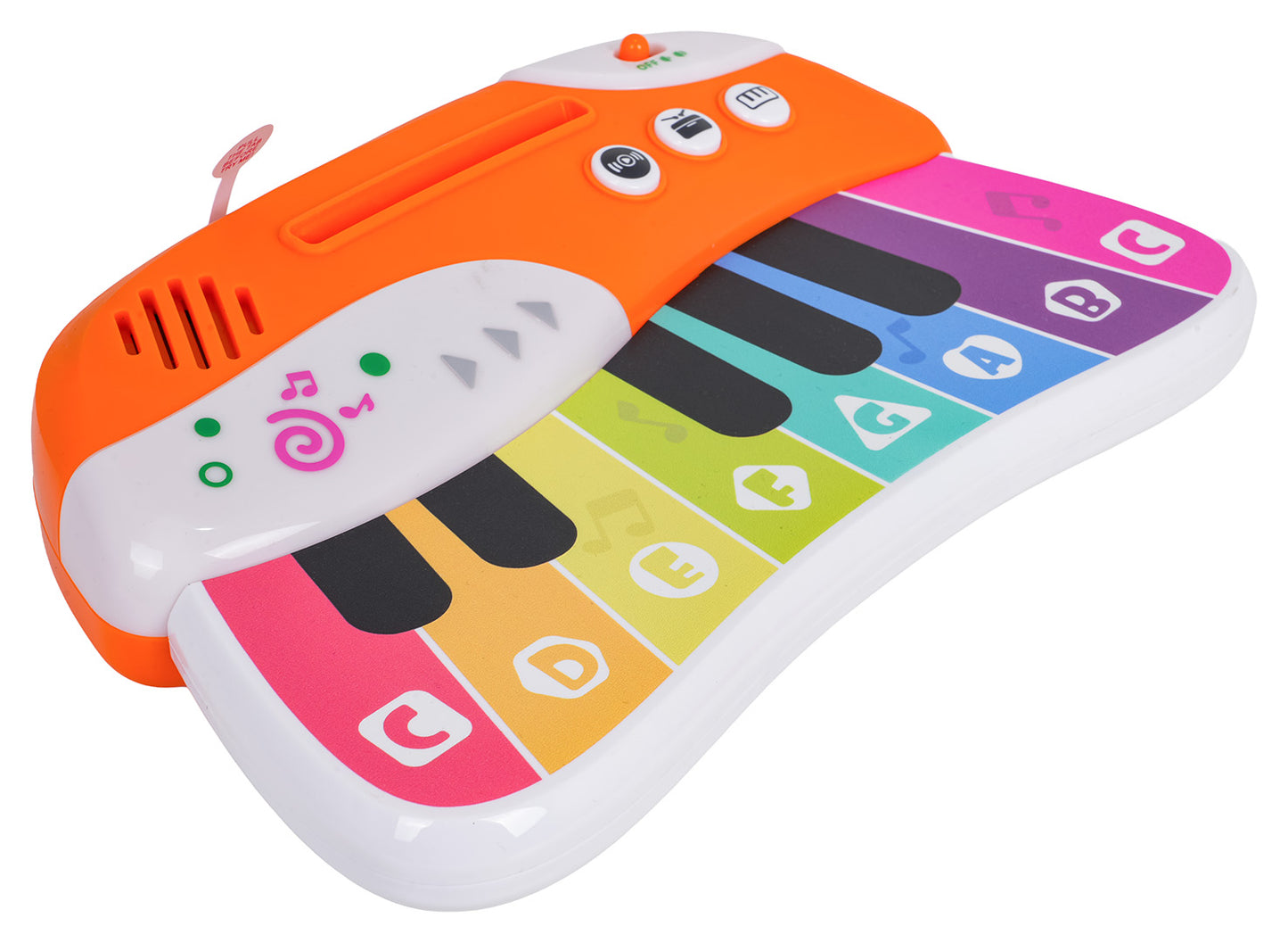 Rotaļu klavierītes bērniem ar krāsainiem taustiņiem un skaņu pogām mūzikas apgūšanai