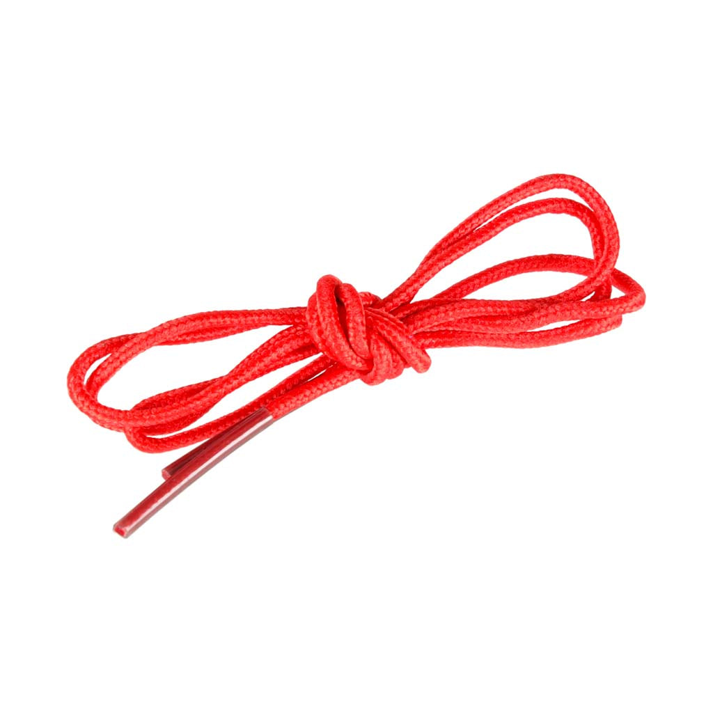 Sarkana aukla bērnu šņorēšanas rotaļlietai ar plastmasas galiem