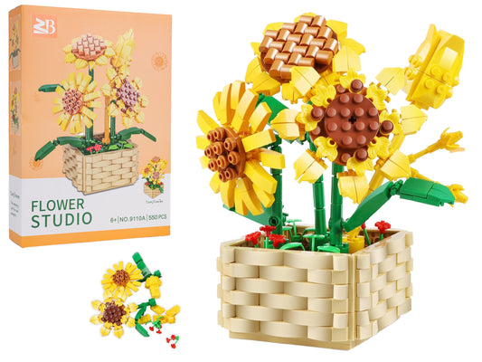 Saulespuķu klucīšu komplekts podā no 550 detaļām