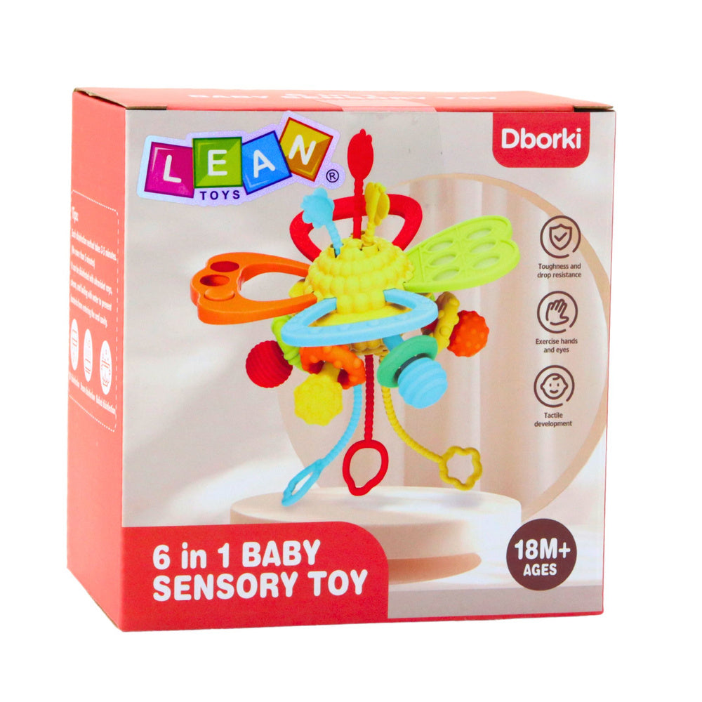 Sensorā rotaļlieta 6-in-1 iepakojumā — 18m+