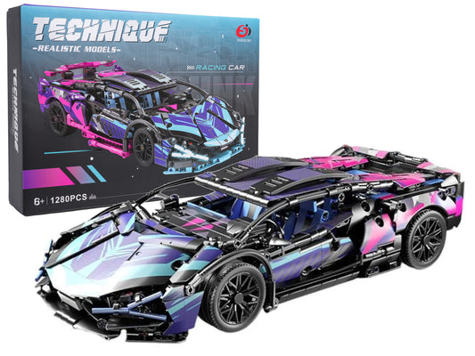 sporta automasinas konstruktors 1280 gab 1 14 ar gumijas riepam un atveramam durvim