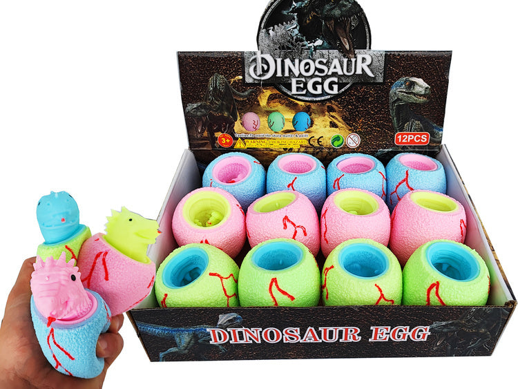 Squishy dinozaura ola ar dinozauru bērniem dažādās krāsās, 7 cm