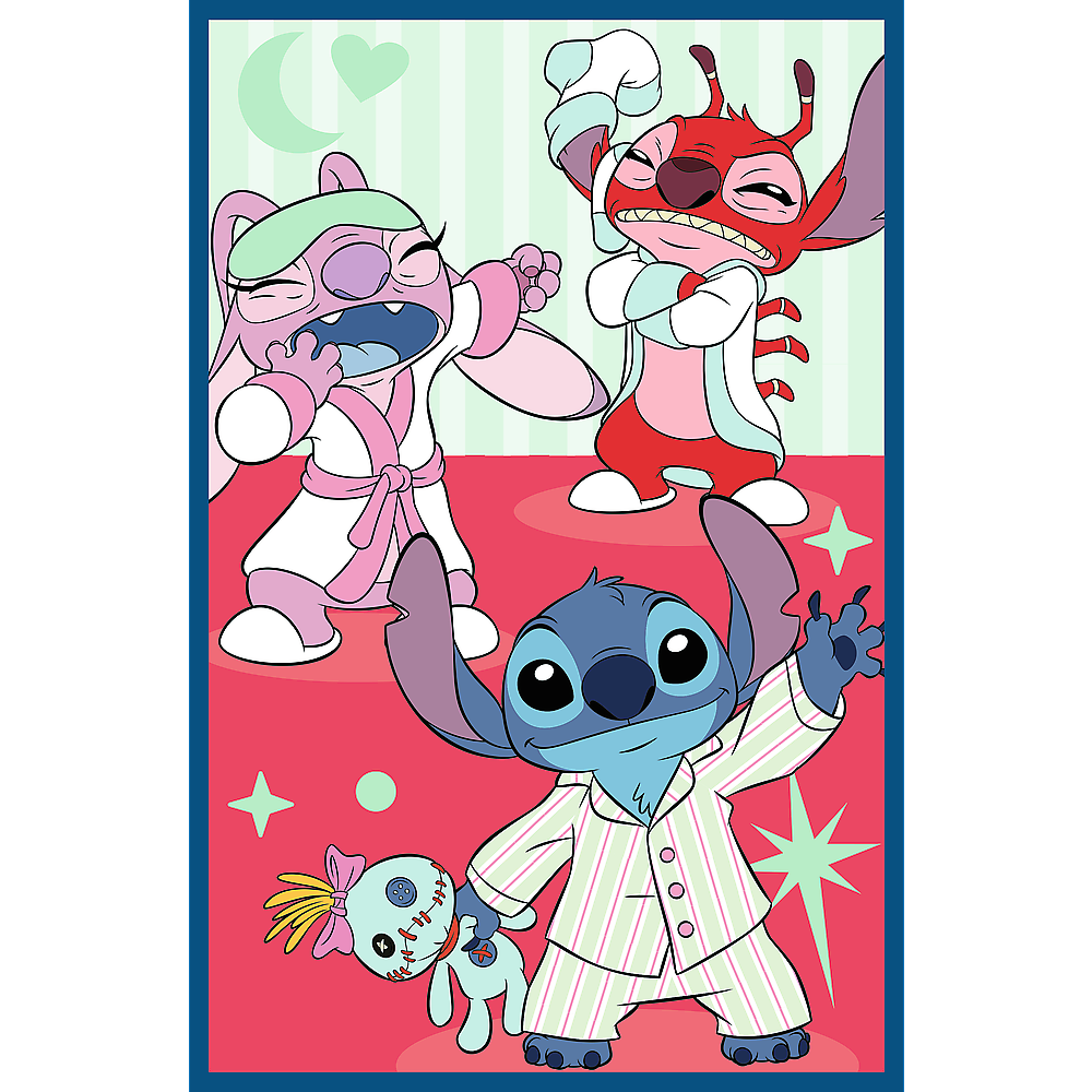 Stitch puzle ar pidžamas ballītes tēmu
