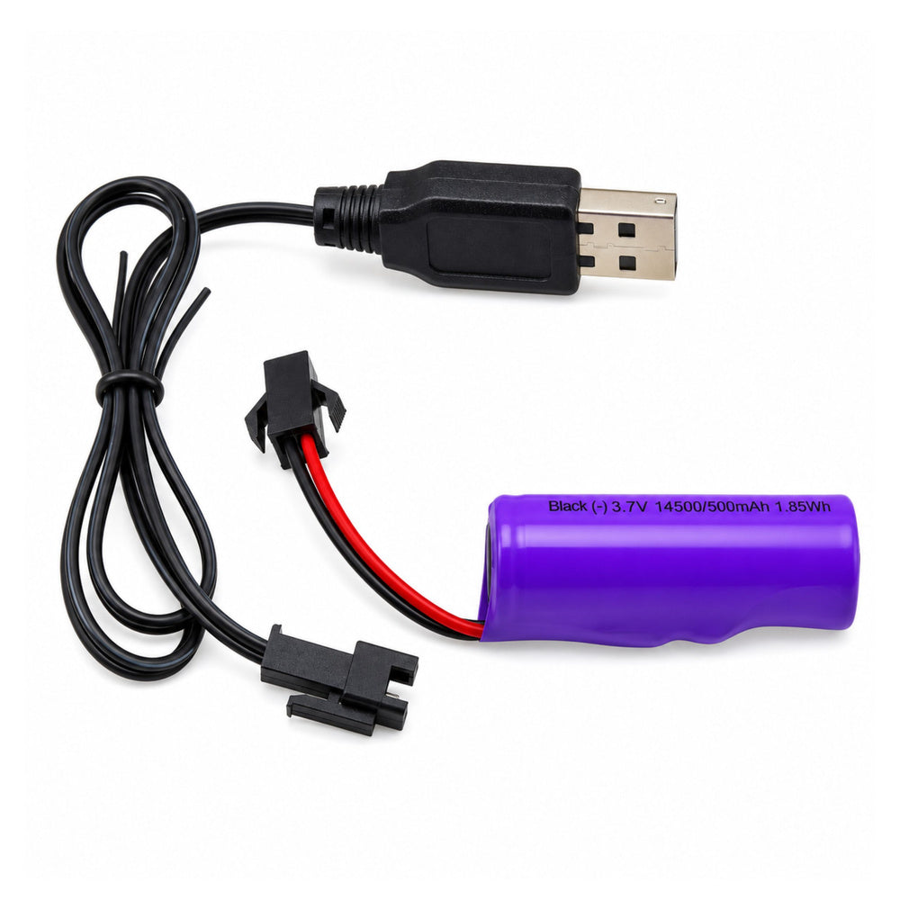 Tālvadības bezceļu bagija akumulators un USB uzlādes kabelis