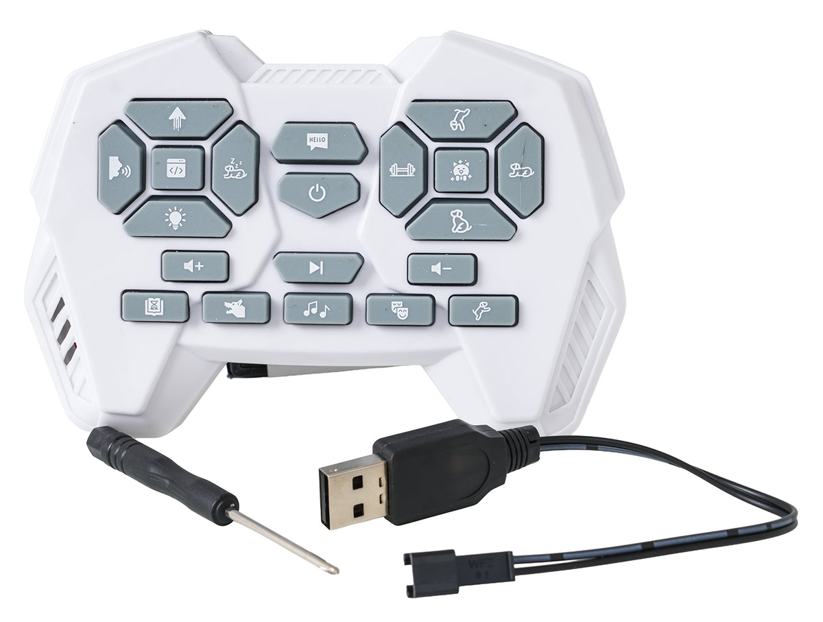 Tālvadības pults interaktīvam robotam sunim ar USB uzlādes kabeli