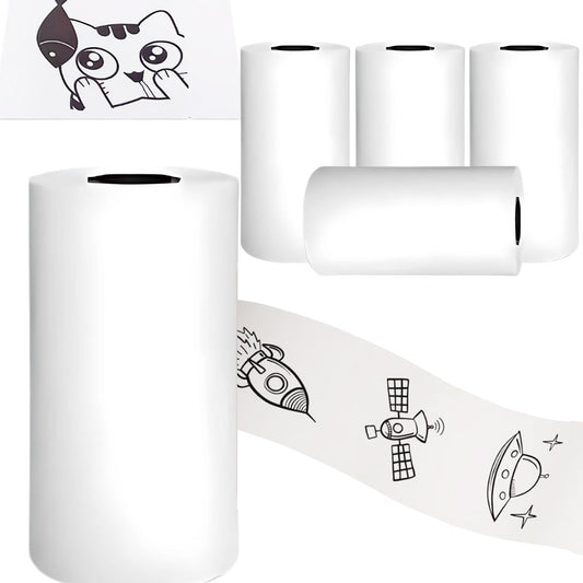 Termopapīra ruļļi mini termoprinterim 55 mm, 5 gabali