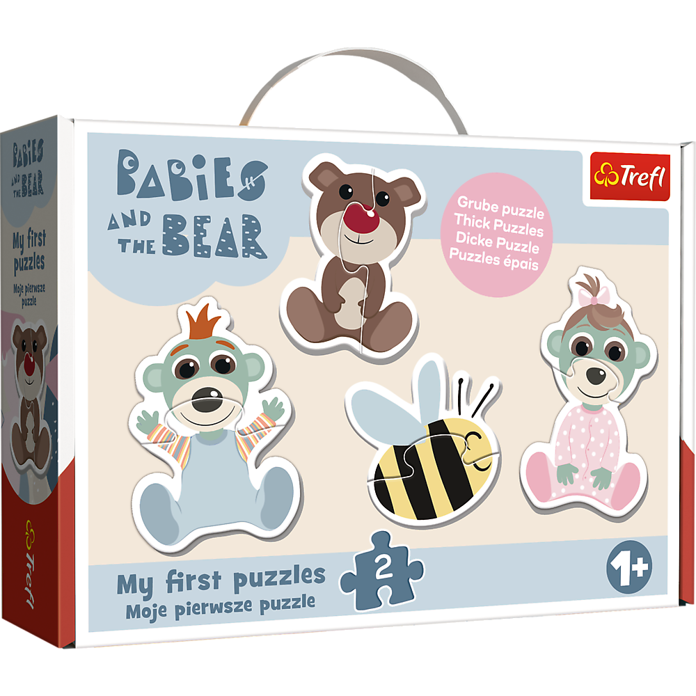 Trefl Baby Classic puzles 1+ “Friendly Babies” 4×2 gabaliņi