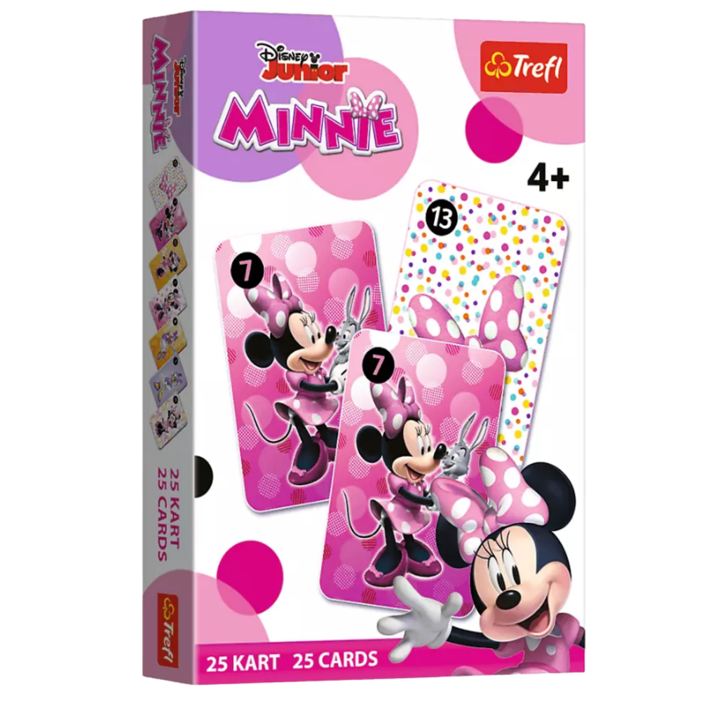 Trefl Disney Minnie Mouse “Pēterītis” kāršu spēle bērniem, 25 kārtis