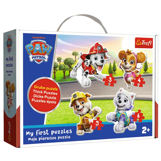Trefl Ķepu patruļas pirmās puzles bērniem no 2 gadiem 4 pužļu komplekts